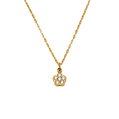COLLAR ZO8352N DORADO ACERO INOXIDABLE 2D21