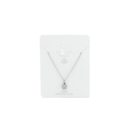 COLLAR ZO8352N PLATEADO ACERO INOXIDABLE 2D21