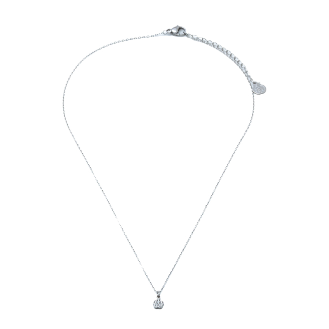 COLLAR ZO8352N PLATEADO ACERO INOXIDABLE 2D21