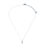 COLLAR ZO8352N PLATEADO ACERO INOXIDABLE 2D21