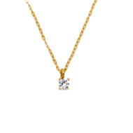 COLLAR ZO8368N DORADO BLANCO ACERO INOXIDABLE