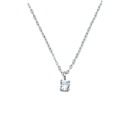 COLLAR ZO8368N PLATEADO BLANCO ACERO INOXIDABLE