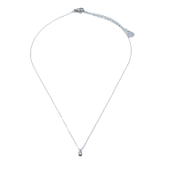 COLLAR ZO8368N PLATEADO BLANCO ACERO INOXIDABLE