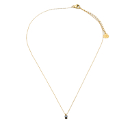 COLLAR ZO8368N DORADO NEGRO ACERO INOXIDABLE