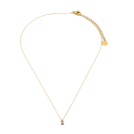 COLLAR ZO8368N DORADO BEIG ACERO INOXIDABLE