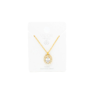 COLLAR ZO15931N DORADO BLANCO ACERO INOXIDABLE E12