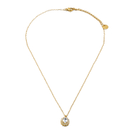 COLLAR ZO15931N DORADO BLANCO ACERO INOXIDABLE E12