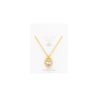 COLLAR ZO15931N DORADO ROSA ACERO INOXIDABLE E12