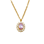 COLLAR ZO15931N DORADO ROSA ACERO INOXIDABLE E12