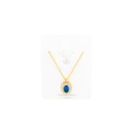 COLLAR ZO15931N DORADO AZUL ACERO INOXIDABLE E12