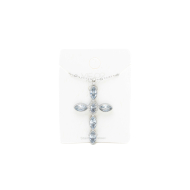 COLLAR ZO15374N PLATEADO BLANCO ACERO INOXIDABLE E31