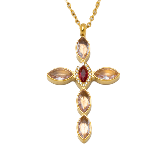 COLLAR ZO15374N DORADO ROSA ACERO INOXIDABLE E31