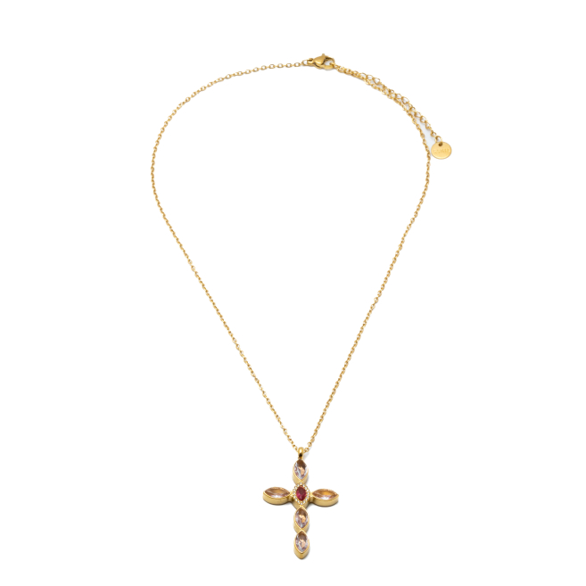 COLLAR ZO15374N DORADO ROSA ACERO INOXIDABLE E31