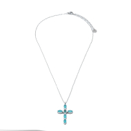 COLLAR ZO15374N PLATEADO VERDE ACERO INOXIDABLE E31