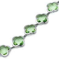 COLLAR ZO13110N PLATEADO VERDE ACERO INOXIDABLE E47