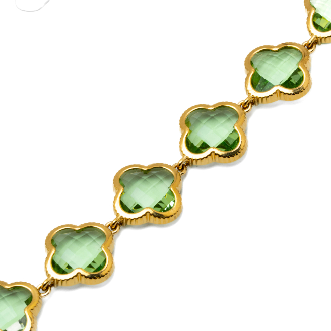 COLLAR ZO13110N DORADO VERDE ACERO INOXIDABLE E47