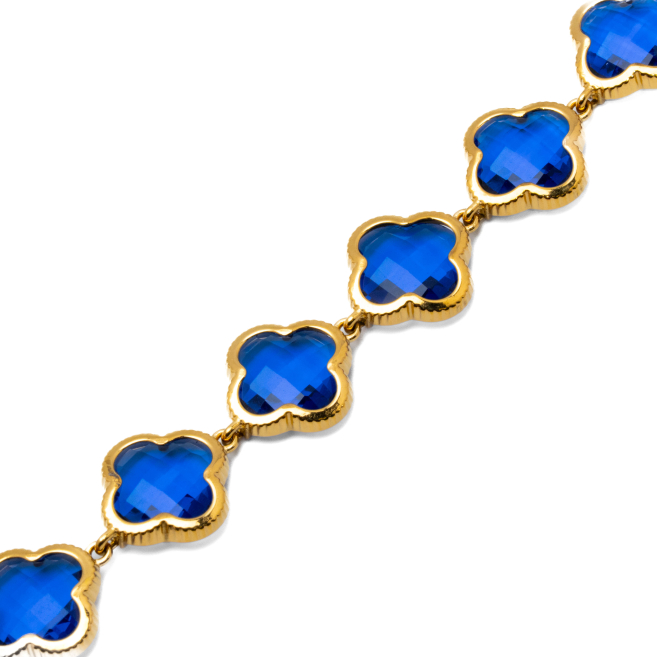 COLLAR ZO13110N DORADO AZUL ACERO INOXIDABLE E47