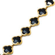COLLAR ZO13110N DORADO NEGRO ACERO INOXIDABLE E47