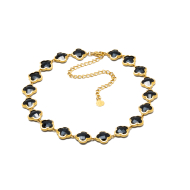 COLLAR ZO13110N DORADO NEGRO ACERO INOXIDABLE E47