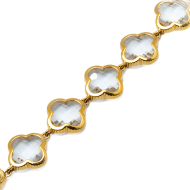 COLLAR ZO13110N DORADO BLANCO ACERO INOXIDABLE E47