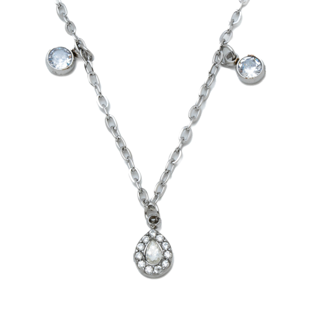 COLLAR ZO14915N PLATEADO ACERO INOXIDABLE E26