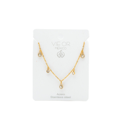 COLLAR ZO14915N DORADO ACERO INOXIDABLE E26