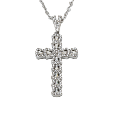 COLLAR ZO15896N PLATEADO ACERO INOXIDABLE E31