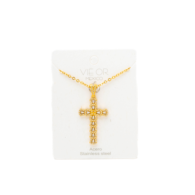 COLLAR ZO15896N DORADO ACERO INOXIDABLE E31