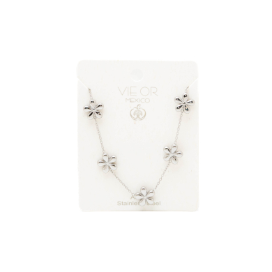 COLLAR ZO15152N PLATEADO ACERO INOXIDABLE E25