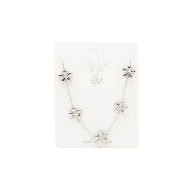 COLLAR ZO15152N PLATEADO ACERO INOXIDABLE E25