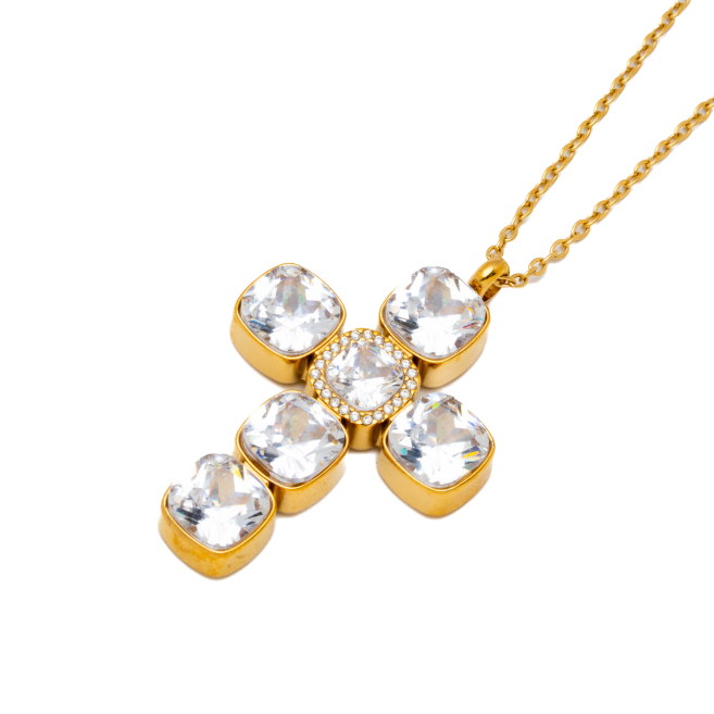 COLLAR ZO15378N DORADO ACERO INOXIDABLE E31