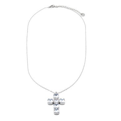 COLLAR ZO15378N PLATEADO ACERO INOXIDABLE E31
