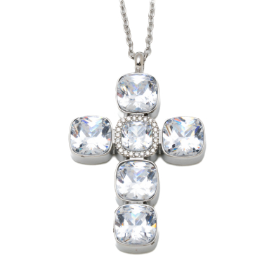COLLAR ZO15378N PLATEADO ACERO INOXIDABLE E31