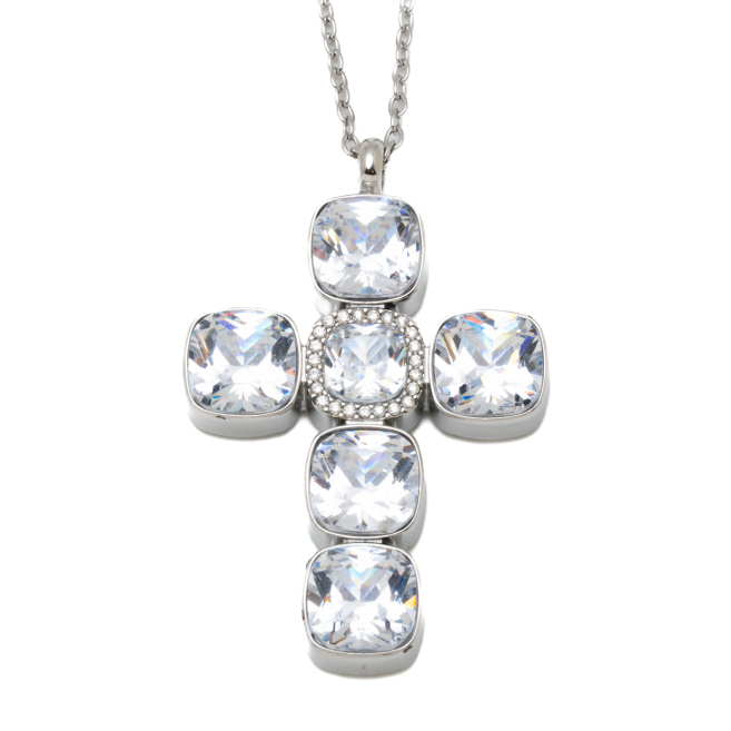 COLLAR ZO15378N PLATEADO ACERO INOXIDABLE E31