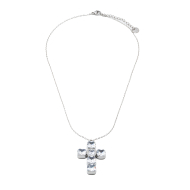 COLLAR ZO15235N PLATEADO BLANCO ACERO INOXIDABLE E31