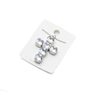 COLLAR ZO15235N PLATEADO BLANCO ACERO INOXIDABLE E31