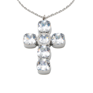 COLLAR ZO15235N PLATEADO BLANCO ACERO INOXIDABLE E31