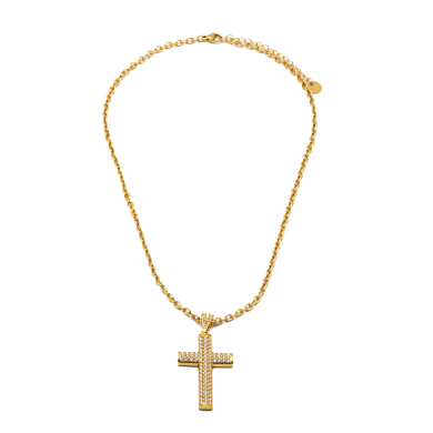 COLLAR ZO15895N DORADO ACERO INOXIDABLE 2D32