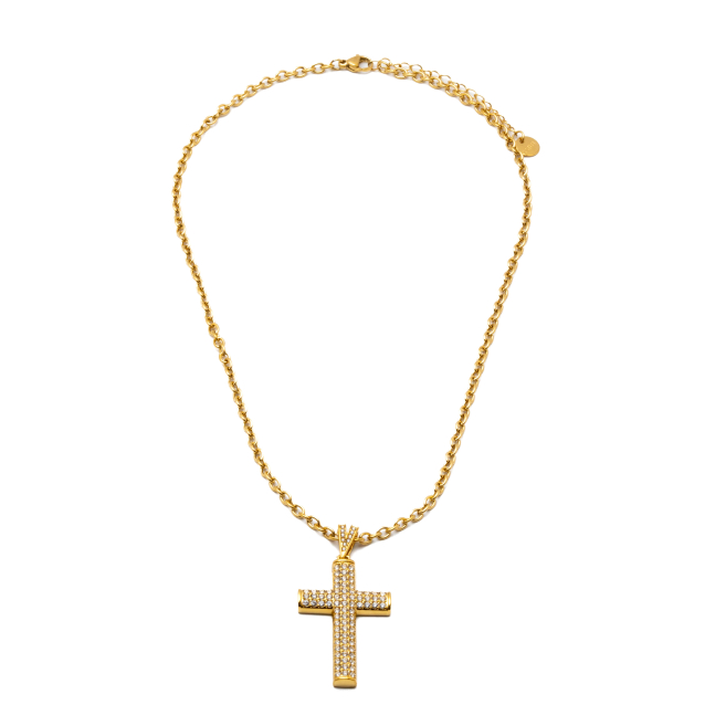 COLLAR ZO15895N DORADO ACERO INOXIDABLE 2D32