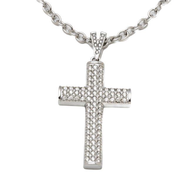 COLLAR ZO15895N PLATEADO ACERO INOXIDABLE 2D32