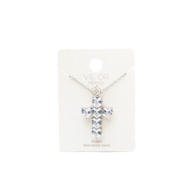 COLLAR ZO14040N PLATEADO ACERO INOXIDABLE E31
