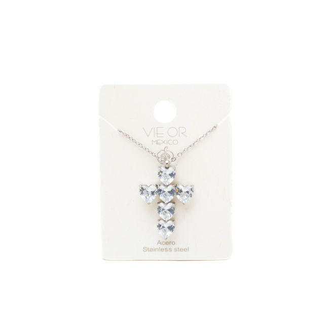 COLLAR ZO14040N PLATEADO ACERO INOXIDABLE E31