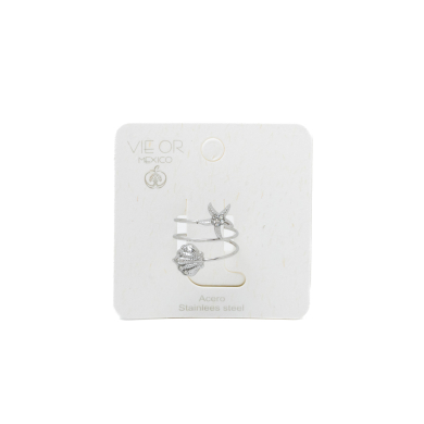 ANILLO ZO15924R PLATEADO ACERO INOXIDABLE A43
