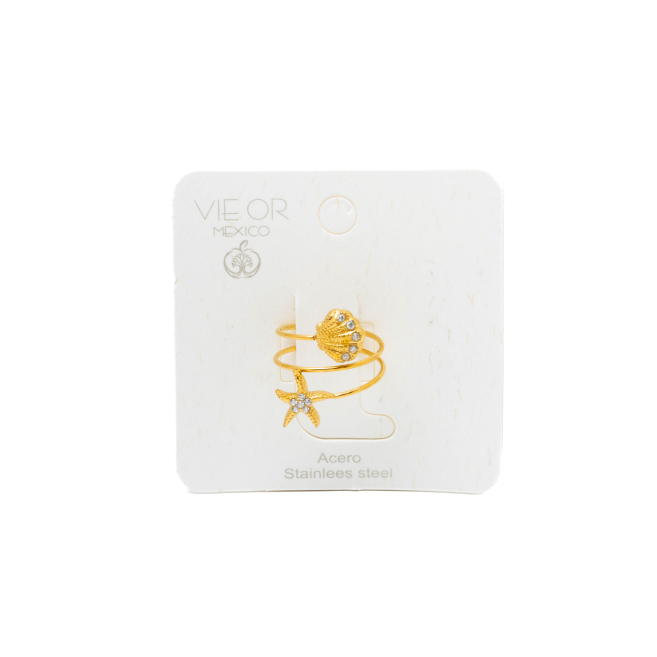 ANILLO ZO15924R DORADO ACERO INOXIDABLE A43