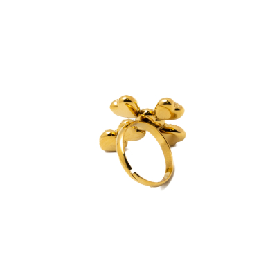 ANILLO ZO15121R DORADO VERDE ACERO INOXIDABLE A110