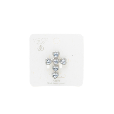 ANILLO ZO15121R PLATEADO BLANCO ACERO INOXIDABLE A110