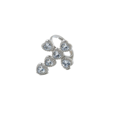ANILLO ZO15121R PLATEADO BLANCO ACERO INOXIDABLE