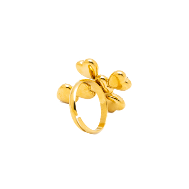ANILLO ZO15121R DORADO NEGRO ACERO INOXIDABLE A110