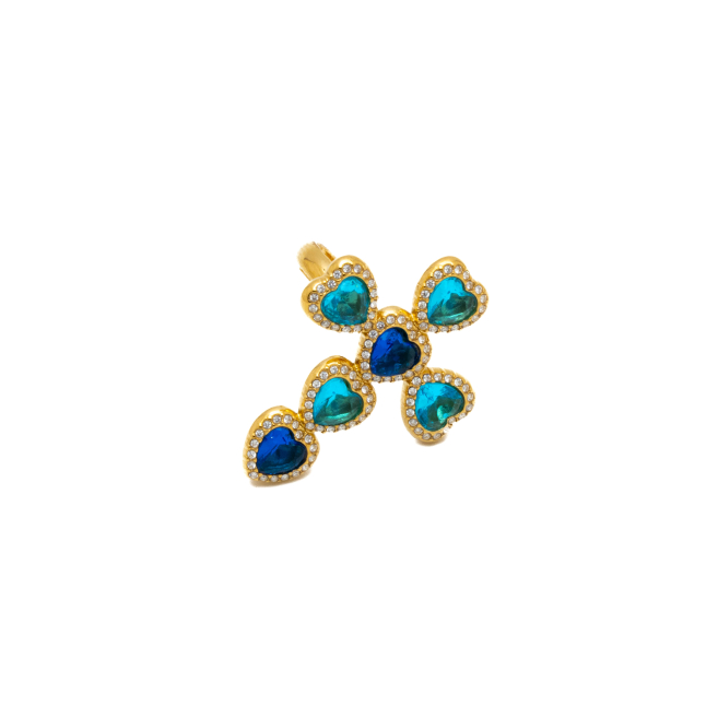 ANILLO ZO15121R DORADO AZUL ACERO INOXIDABLE A110