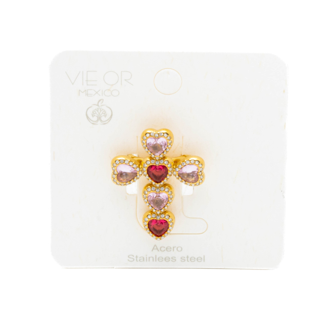 ANILLO ZO15121R DORADO ROSA ACERO INOXIDABLE A110